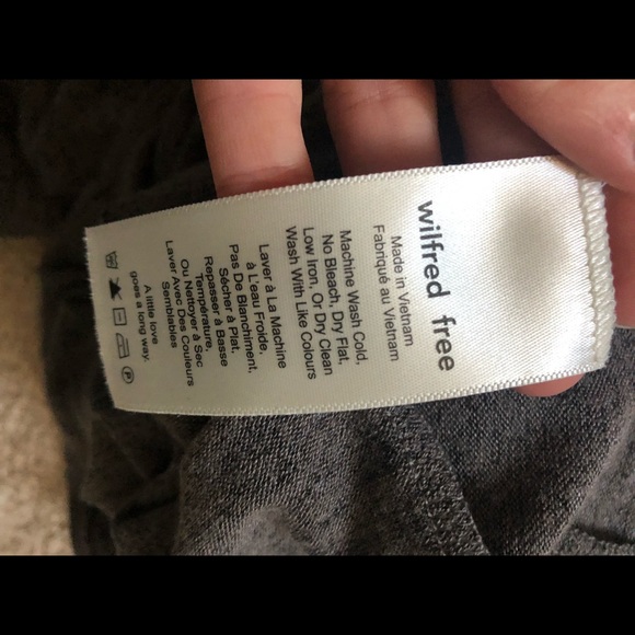 Aritzia Wilfred Free Bruni Dark Grey Bodicon dress Size M - Picture 5 of 5